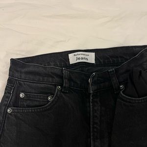 Black reformation jeans